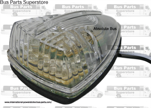 Bus Cab Marker Lamp Clear Lens Amber LED